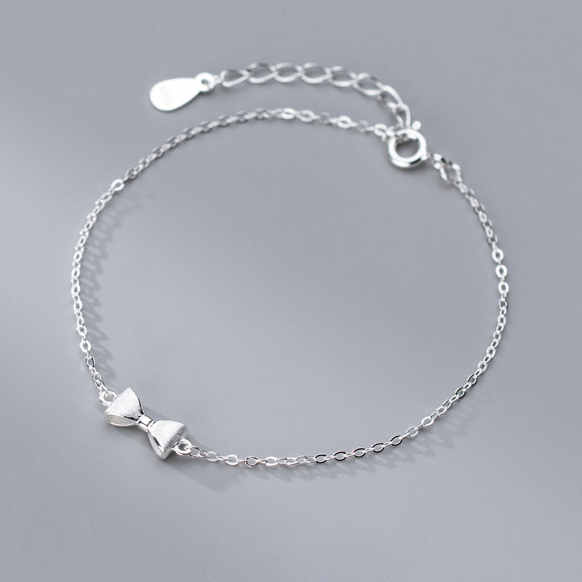 Gold-Plated Sterling Silver Bowknot Bracelet for Women