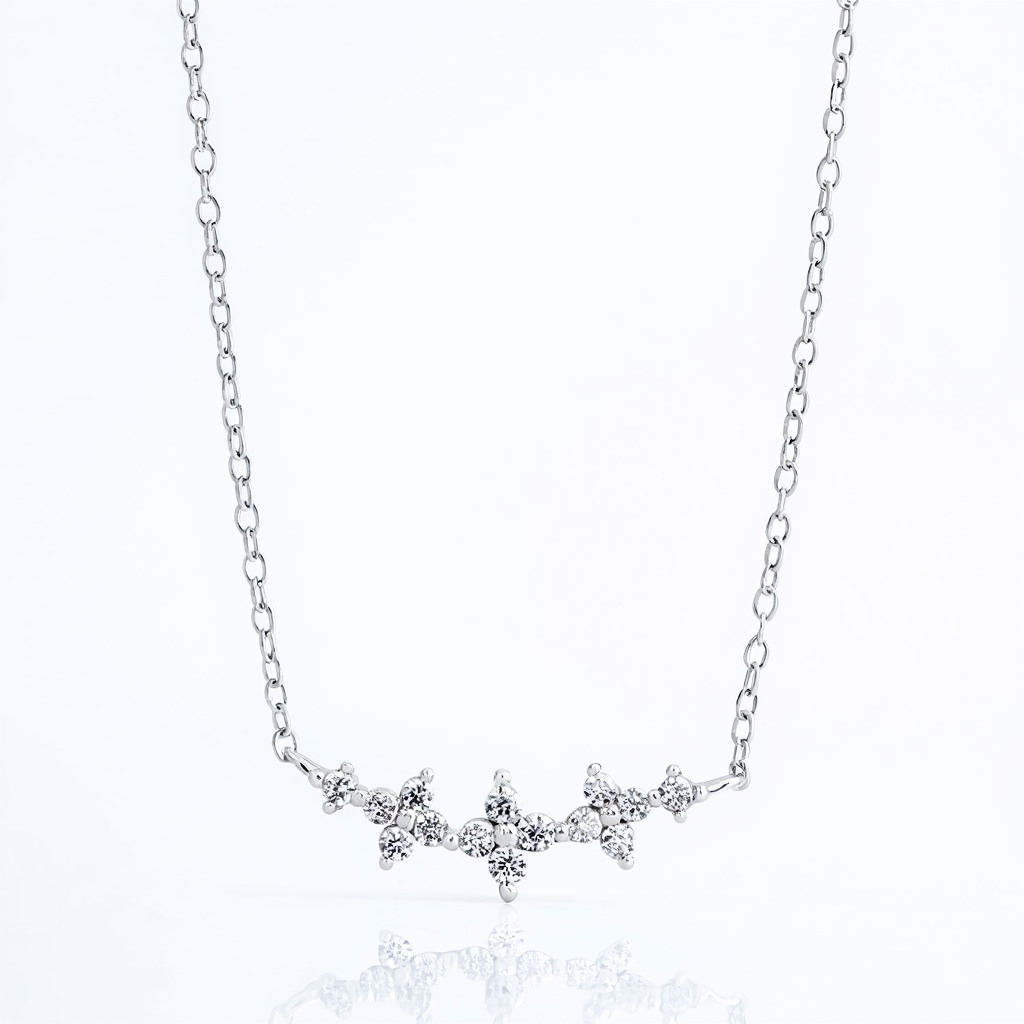 Luxury Clover Pendant Necklace – Gold Plated Zircon Necklace for Women