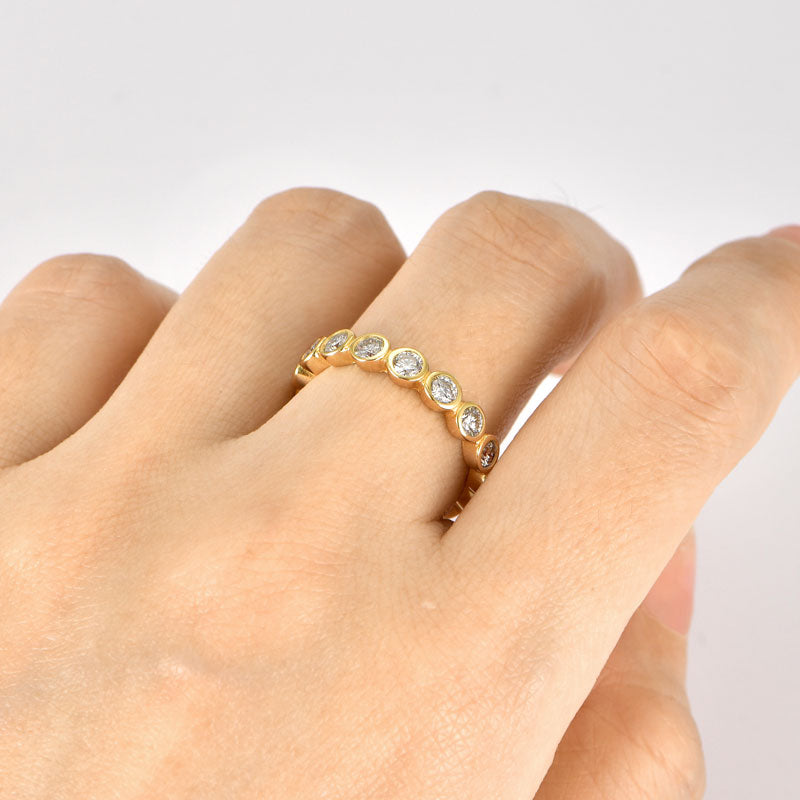 18K Gold Plated Full Eternity Ring