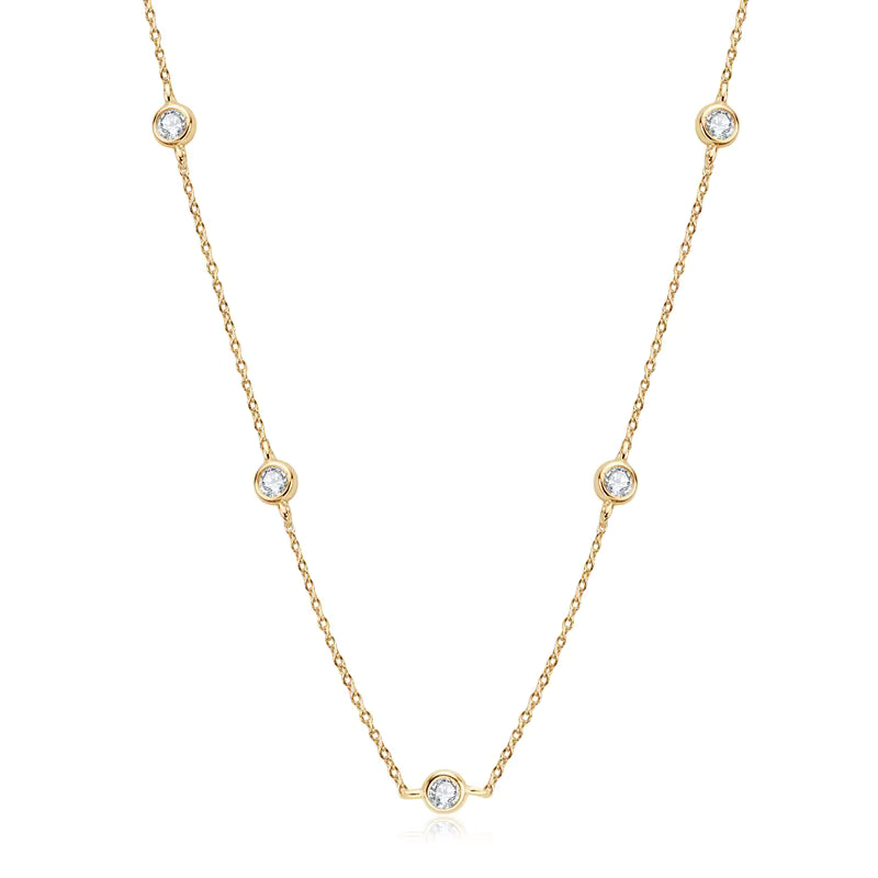 Layered Moissanite Choker Necklace