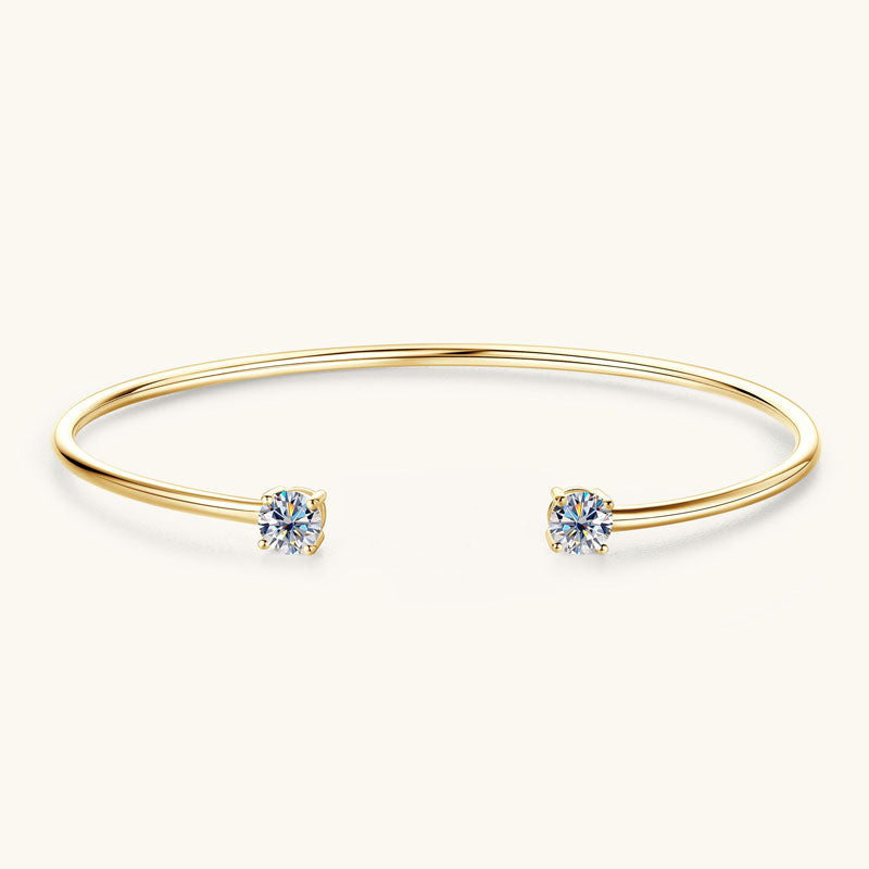 18K Gold Plated Open Cuff Bangle