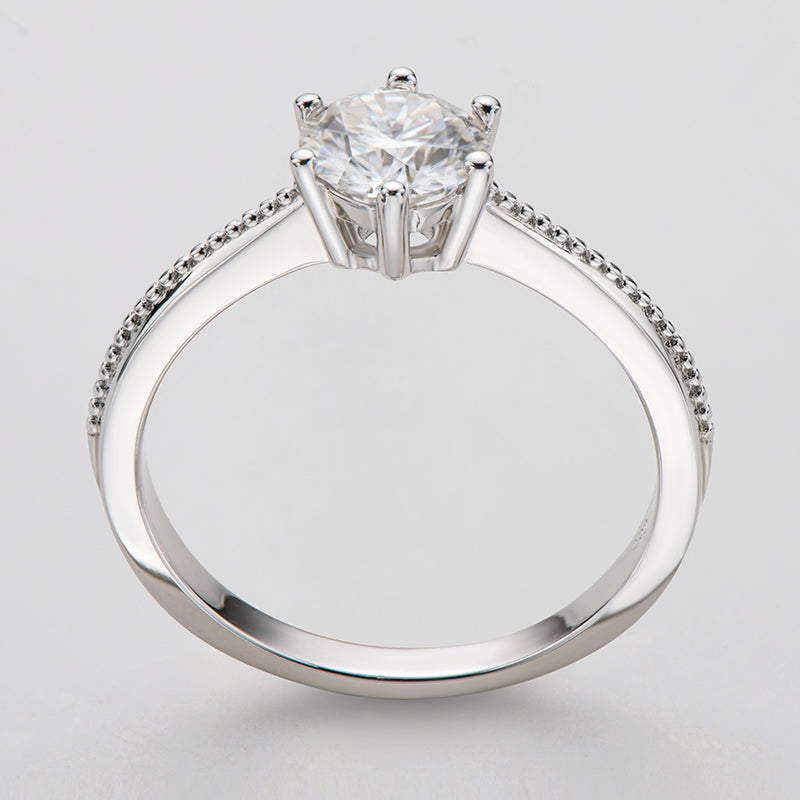 Six Prong Round Cut Solitaire Ring