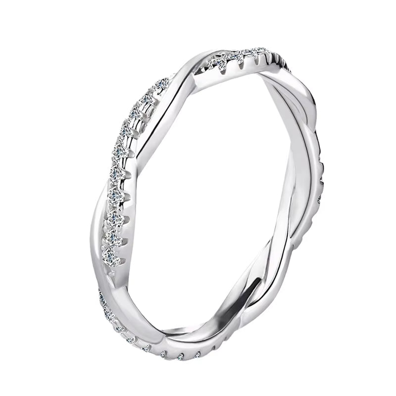 Twist Infinity Band Ring