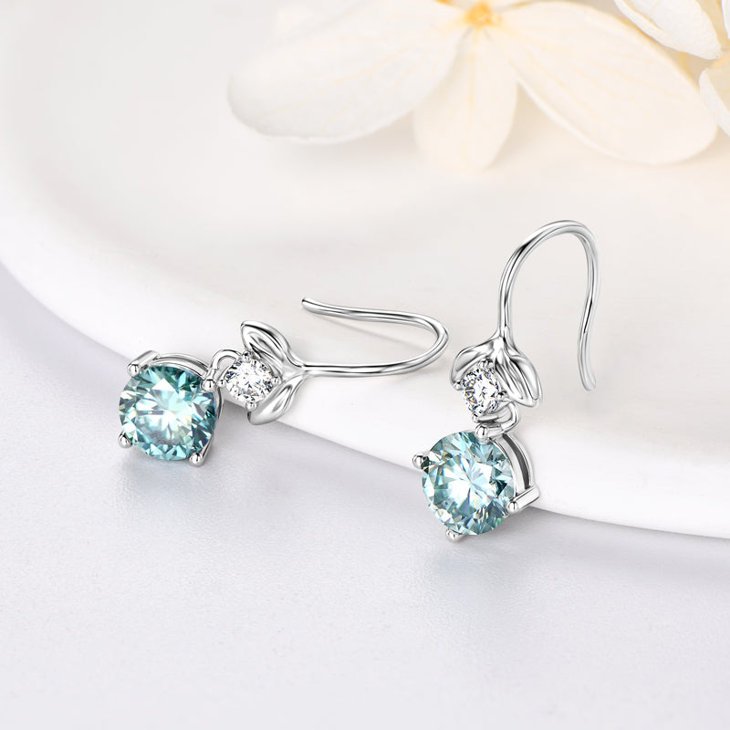 Whale Tail Drop Earrings