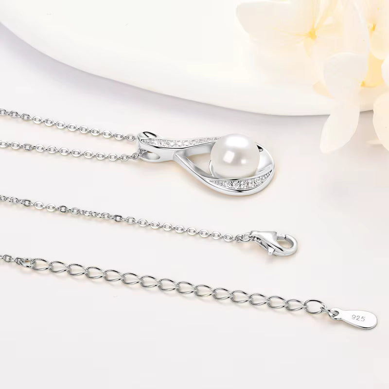 Infinity Freshwater Pearl Pendant