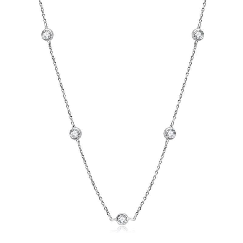Layered Moissanite Choker Necklace