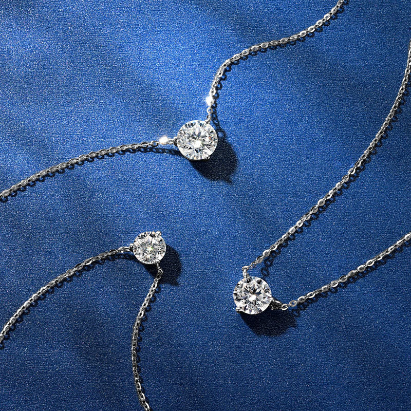 Elegant Moissanite Solitaire Pendant Necklace