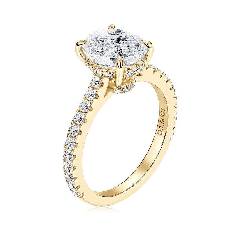 Oval Cut Cubic Zirconia Ring