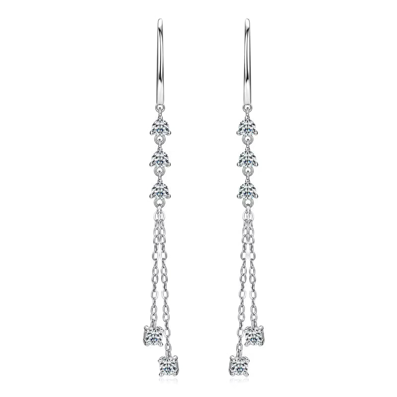 Moissanite Drop Earrings