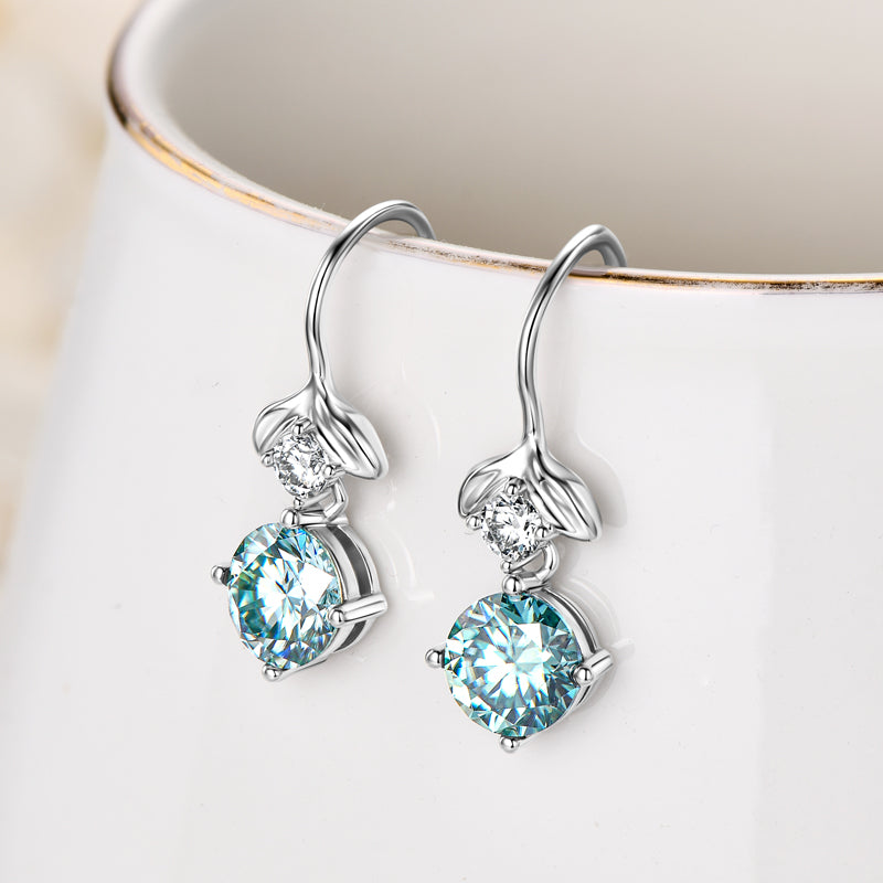 Whale Tail Drop Earrings